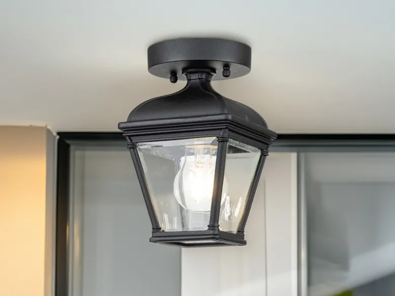 LED Außen Deckenleuchte Laterne im Landhausstil, Höhe 22,5cm