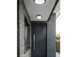 LED Außen Deckenleuchte Wandleuchte 2er SET mit Bewegungsmelder Anthrazit, Ø30cm