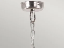 LED Außenhängeleuchte im Landhausstil, Silber Ø22cm