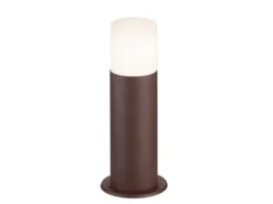LED Außen Sockelleuchte aus Aluminium in Rostoptik E27, Höhe 30cm