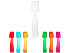 LED Außenstehleuchte mit Fernbedienung & RGBW Farbwechsel, Höhe 110cm
