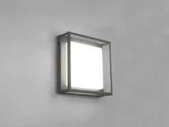 LED Außen Wand- Deckenleuchten 2er SET im Bauhaus Stil, Anthrazit, 30cm breit