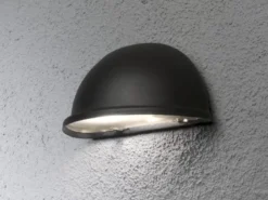 LED Außenwandleuchte Aluminium Schwarz - Moderne Hausbeleuchtung