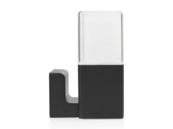 LED Außenwandleuchte aus Aluminium in Schwarz Up Light, Höhe 20cm