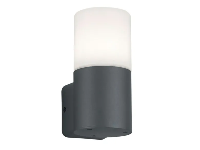 LED Außenwandleuchte aus Aluminium in Anthrazit E27, Höhe 17,5cm