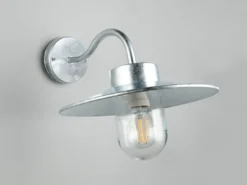 LED Außenwandleuchte aus Metall feuerverzinkt, Salzluft resistent, Höhe 26cm