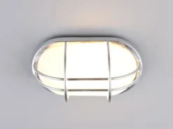 LED Außenwandleuchte aus Metall feuerverzinkt, Salzluft resistent, Breite 26cm