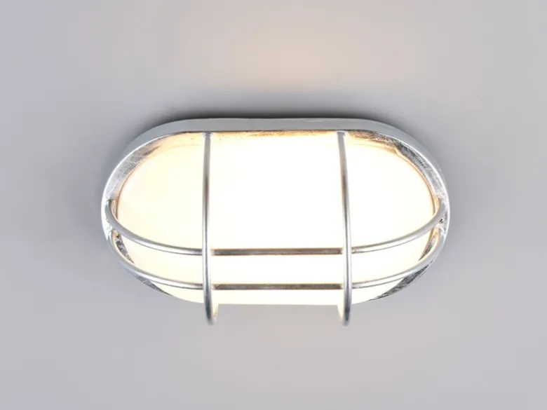 LED Außenwandleuchte aus Metall feuerverzinkt, Salzluft resistent, Breite 26cm