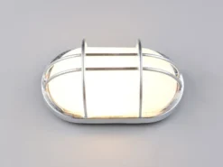 LED Außenwandleuchte aus Metall feuerverzinkt, Salzluft resistent, Breite 26cm