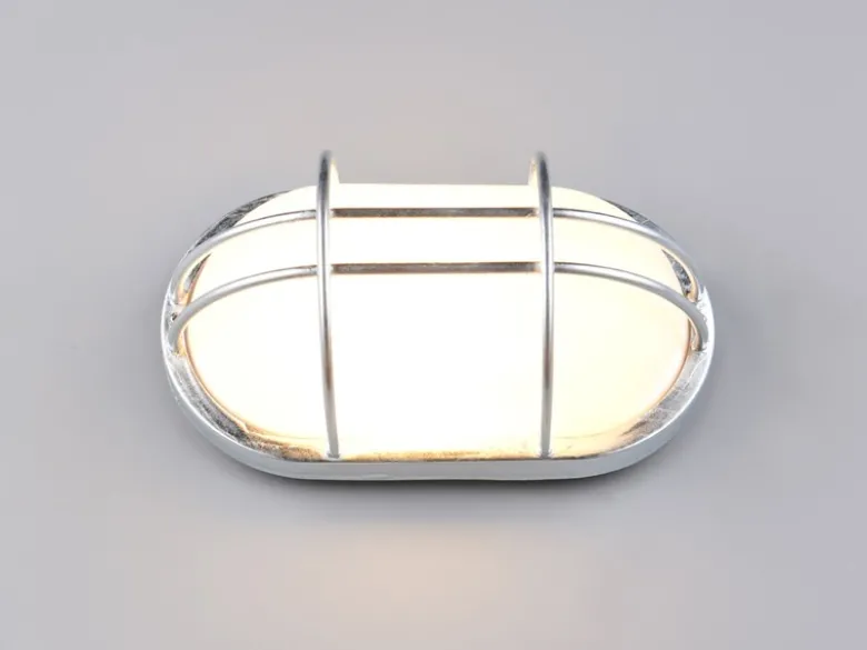 LED Außenwandleuchte aus Metall feuerverzinkt, Salzluft resistent, Breite 26cm