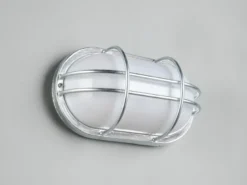 LED Außenwandleuchte aus Metall feuerverzinkt, Salzluft resistent, Breite 26cm