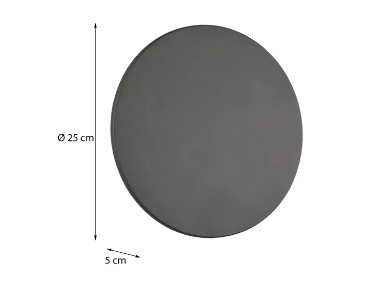 LED Außenwandleuchte BELLY Anthrazit, indirekte Beleuchtung Ø 25cm
