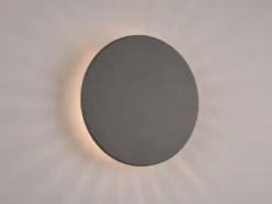 LED Außenwandleuchte BELLY Anthrazit, indirekte Beleuchtung Ø 25cm