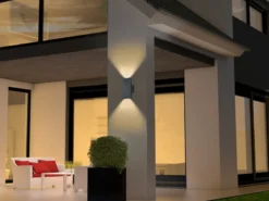 LED Außenwandleuchte COLORADO mit Up & Down, Anthrazit, IP54, Höhe 20cm