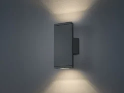 LED Außenwandleuchte COLORADO mit Up & Down, Anthrazit, IP54, Höhe 20cm