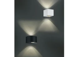 LED Außenwandleuchte CORDOBA Up and Down Light eckig in Weiß