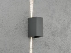 LED Außenwandleuchte CREMONA Up and Down Höhe 17cm, Anthrazit