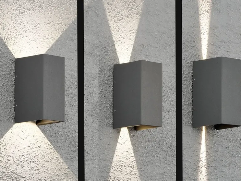 LED Außenwandleuchte CREMONA Up and Down Höhe 17cm, Anthrazit