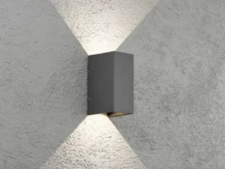 LED Außenwandleuchte CREMONA Up and Down Höhe 17cm, Anthrazit