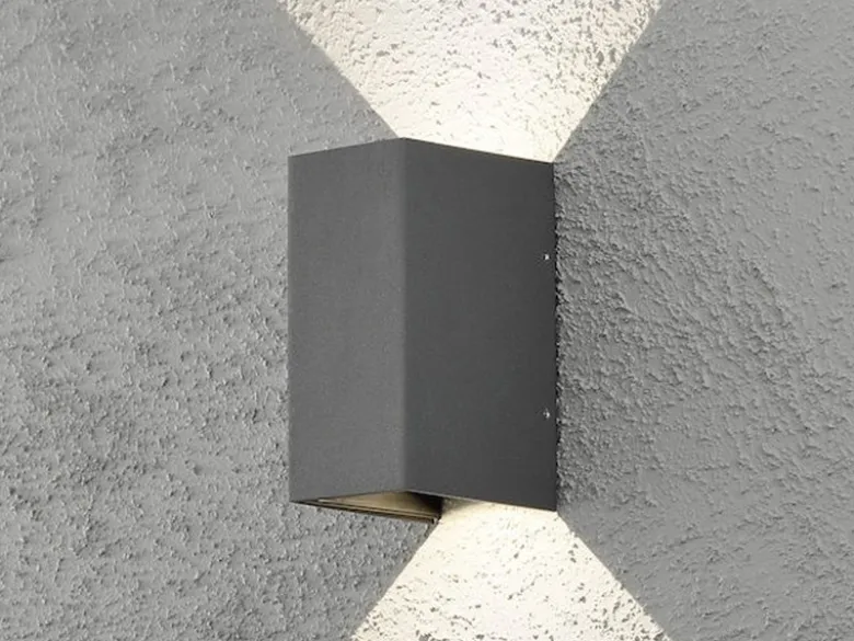 LED Außenwandleuchte CREMONA Up and Down Höhe 17cm, Anthrazit