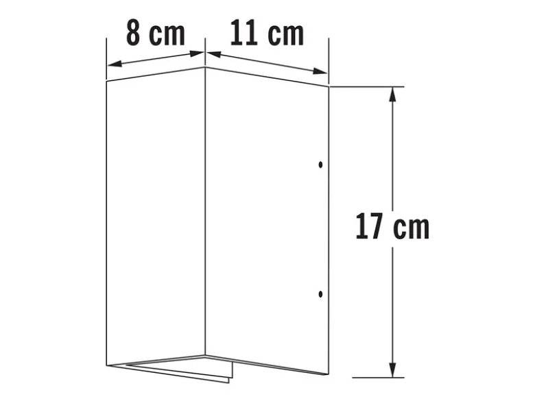 LED Außenwandleuchte CREMONA Up and Down Höhe 17cm, Anthrazit