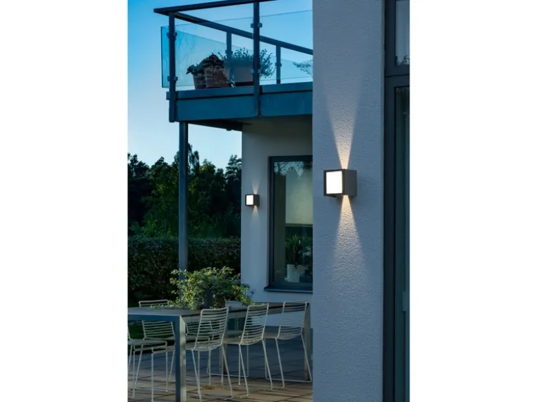 LED Außenwandleuchte CREMONA Up and Down Höhe 14,5cm, Anthrazit