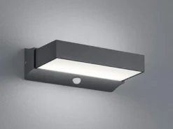 LED Außenwandleuchte CUANDO mit Bewegungsmelder, Anthrazit Breite 23cm