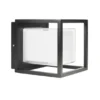 LED Außenwandleuchte CUBIC aus Aluminium in Schwarz, 17x15cm