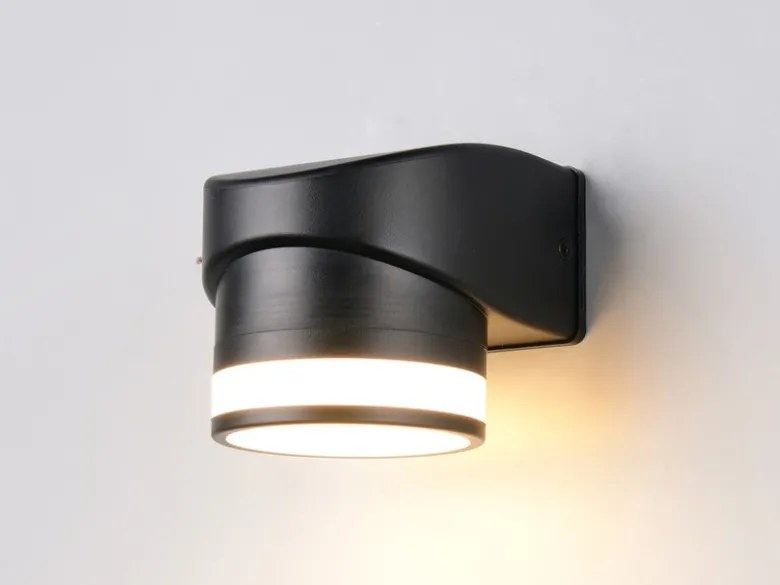 LED Außenwandleuchte CUSCO Downlight in Schwarz, Höhe 10cm
