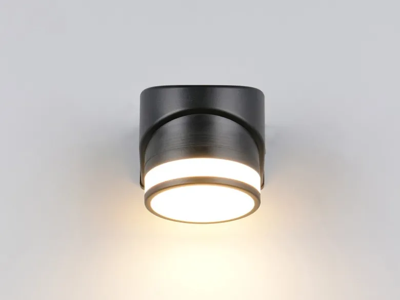 LED Außenwandleuchte CUSCO Downlight in Schwarz, Höhe 10cm