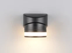 LED Außenwandleuchte CUSCO Downlight in Schwarz, Höhe 10cm