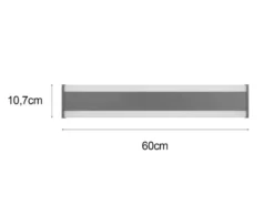 LED Außenwandleuchte DAWSON Up and Down Lichteffekt, Anthrazit 60cm lang