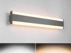 LED Außenwandleuchte DAWSON Up and Down Lichteffekt, Anthrazit 60cm lang