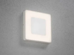 LED Außenwandleuchte / Deckenleuchte CARRARA eckig inkl. Fernbedienung, 25W