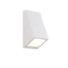 LED Außenwandleuchte Downlight Weiß für Fassadenbeleuchtung, Höhe 14,5cm