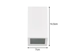 LED Außenwandleuchte Downlight Weiß für Fassadenbeleuchtung, Höhe 14,5cm