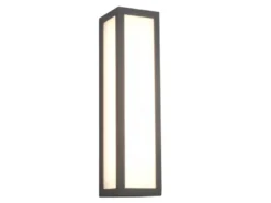 LED Außenwandleuchte FUERTE eckig in Anthrazit, Höhe 36cm, IP54