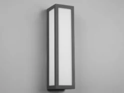 LED Außenwandleuchte FUERTE eckig in Anthrazit, Höhe 36cm, IP54