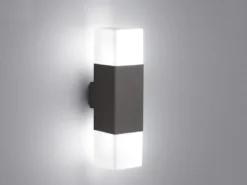 LED Außenwandleuchte HUDSON Up & Down Light in Anthrazit - Außenbeleuchtung Haus