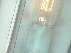 LED Außenwandleuchte im Landhausstil mit Patina, Höhe 37,5cm
