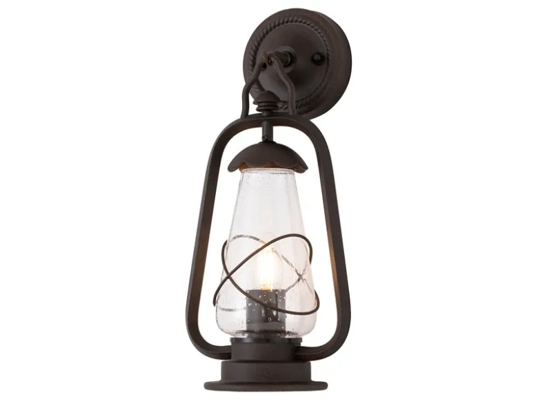 LED Außenwandleuchte in antiker Laternenoptik, Höhe 42,5cm