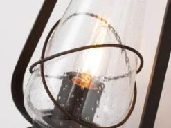 LED Außenwandleuchte in antiker Laternenoptik, Höhe 42,5cm