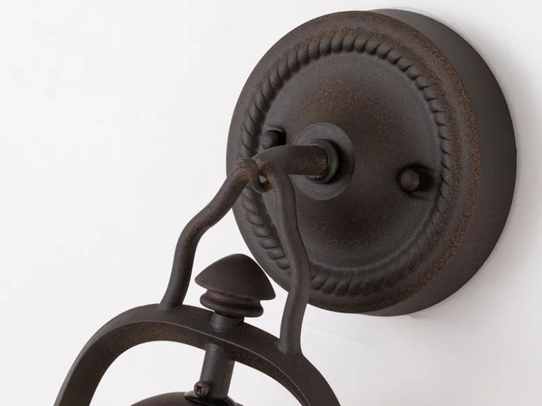 LED Außenwandleuchte in antiker Laternenoptik, Höhe 42,5cm