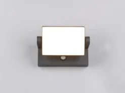 LED Außenwandleuchte KANSAS ALU in Anthrazit mit Bewegungsmelder, Breite 20cm