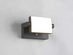 LED Außenwandleuchte KANSAS ALU in Anthrazit mit Bewegungsmelder, Breite 20cm