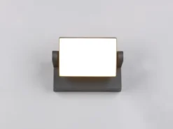 LED Außenwandleuchte KANSAS aus Aluminium in Anthrazit, Breite 20cm