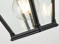 LED Außenwandleuchte kleine Landhausstil Hängelaterne, Höhe 27,5cm