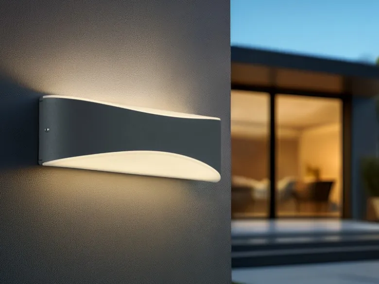 LED Außenwandleuchte KONDA in Anthrazit mit Up- & Downbeleuchtung, IP65