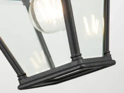 LED Außenwandleuchte Landhausstil Hängelaterne, Höhe 33,5cm