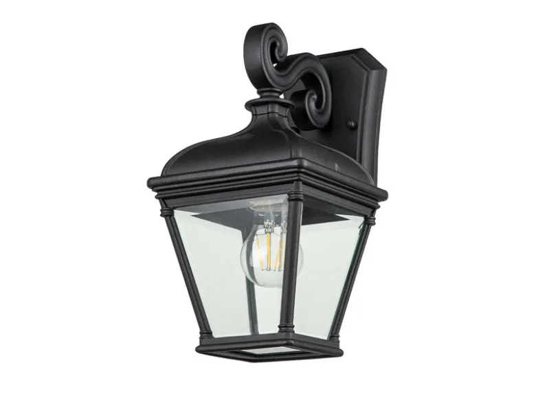 LED Außenwandleuchte Landhausstil Hängelaterne, Höhe 33,5cm